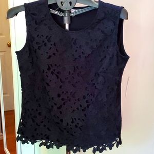 New Navy lace sleeveless top Tanya nwt size 10 s4